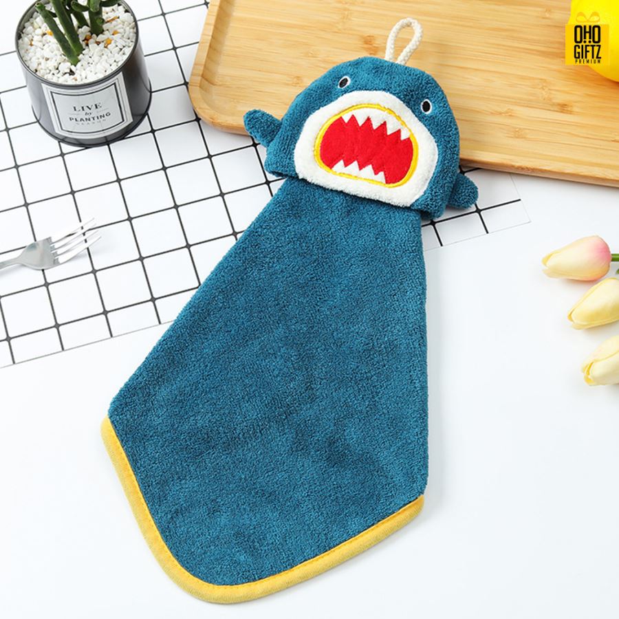 ผ้าเช็ดมือปลาฉลาม ปักชื่อ, ติดลาเบล ทำเป็นของพรีเมี่ยมได้