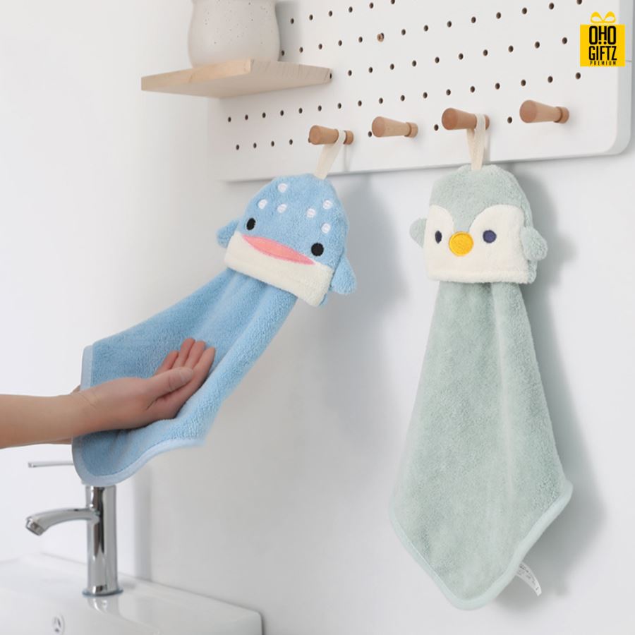 ผ้าเช็ดมือรูปสัตว์ต่างๆ ปักชื่อ, ติดลาเบล ทำเป็นของพรีเมี่ยมได้