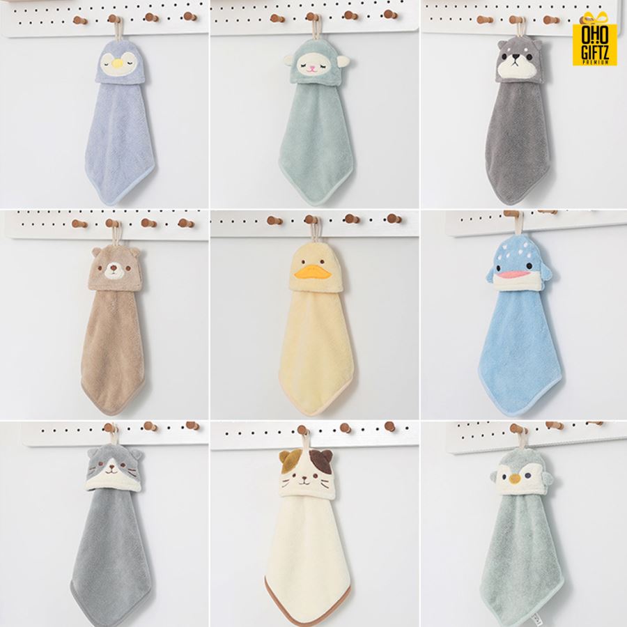 ผ้าเช็ดมือรูปสัตว์ต่างๆ ปักชื่อ, ติดลาเบล ทำเป็นของพรีเมี่ยมได้