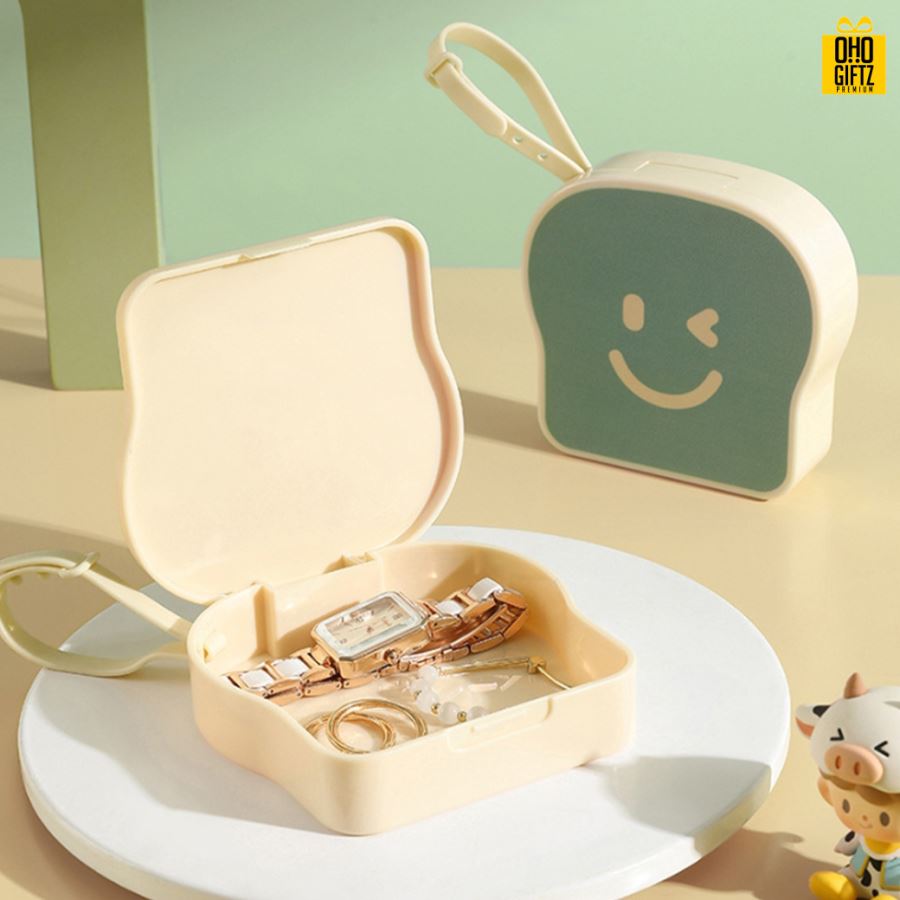 กล่องขนมปังใส่เครื่องประดับ สกรีนโลโก้ ทำเป็นของพรีเมี่ยม ของชำร่วยได้