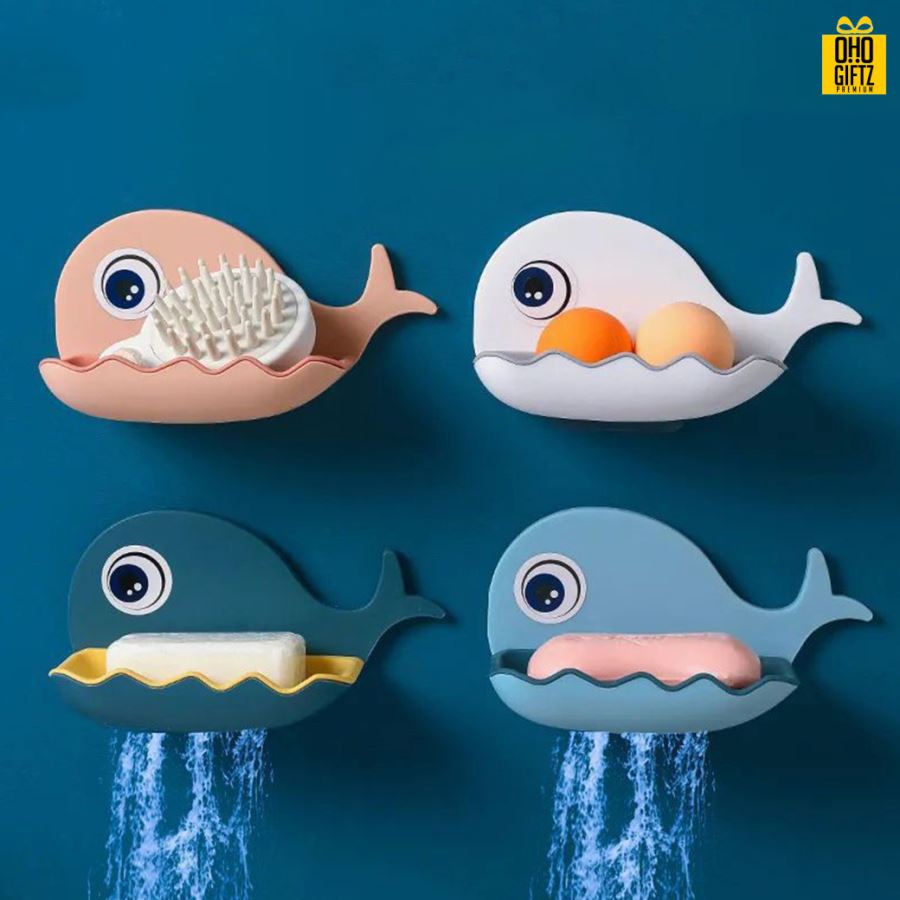 ที่วางสบู่ปลาวาฬ สกรีนโลโก้ ทำเป็นของพรีเมี่ยมได้