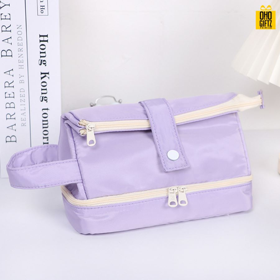 กระเป๋าดินสอจุของได้เยอะ สกรีนโลโก้ ทำเป็นของพรีเมี่ยม ของชำร่วย