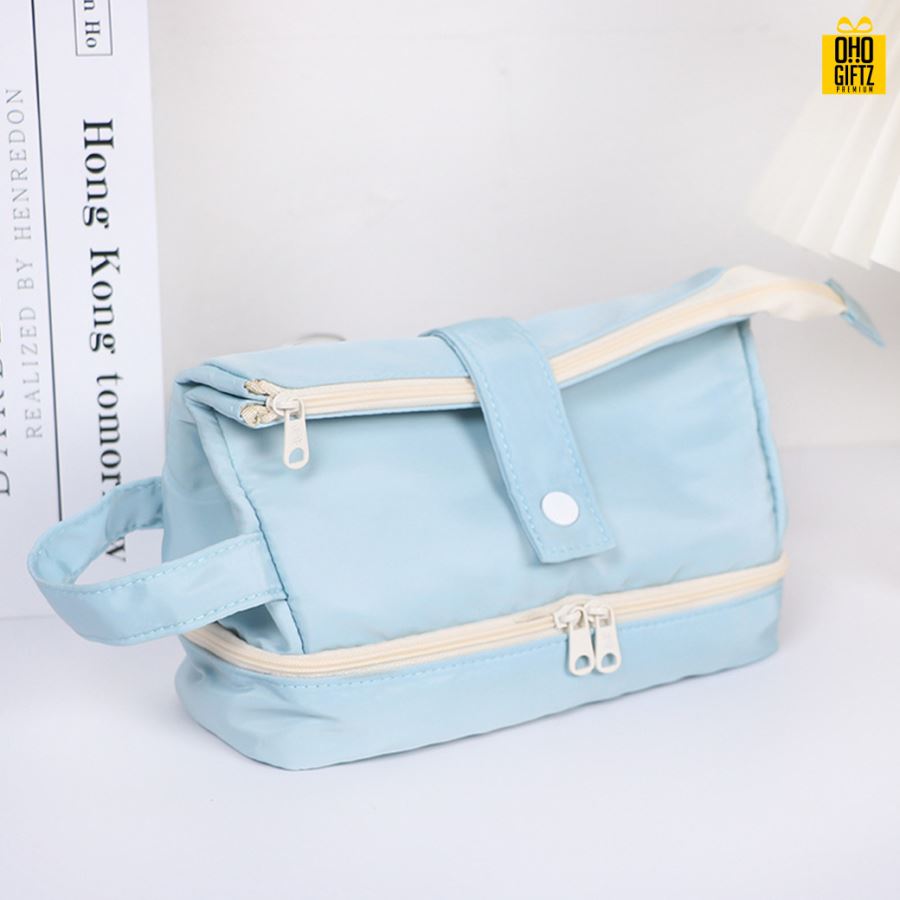 กระเป๋าดินสอจุของได้เยอะ สกรีนโลโก้ ทำเป็นของพรีเมี่ยม ของชำร่วย