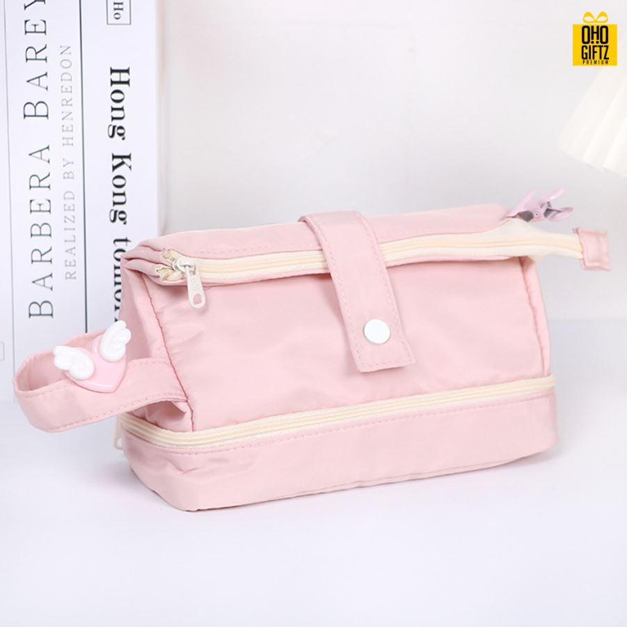 กระเป๋าดินสอจุของได้เยอะ สกรีนโลโก้ ทำเป็นของพรีเมี่ยม ของชำร่วย