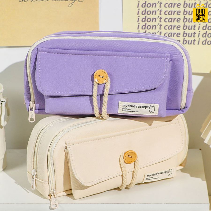กระเป๋าดินสอสไตล์ญี่ปุ่น สกรีนโลโก้ ทำเป็นของพรีเมี่ยม ของชำร่วย