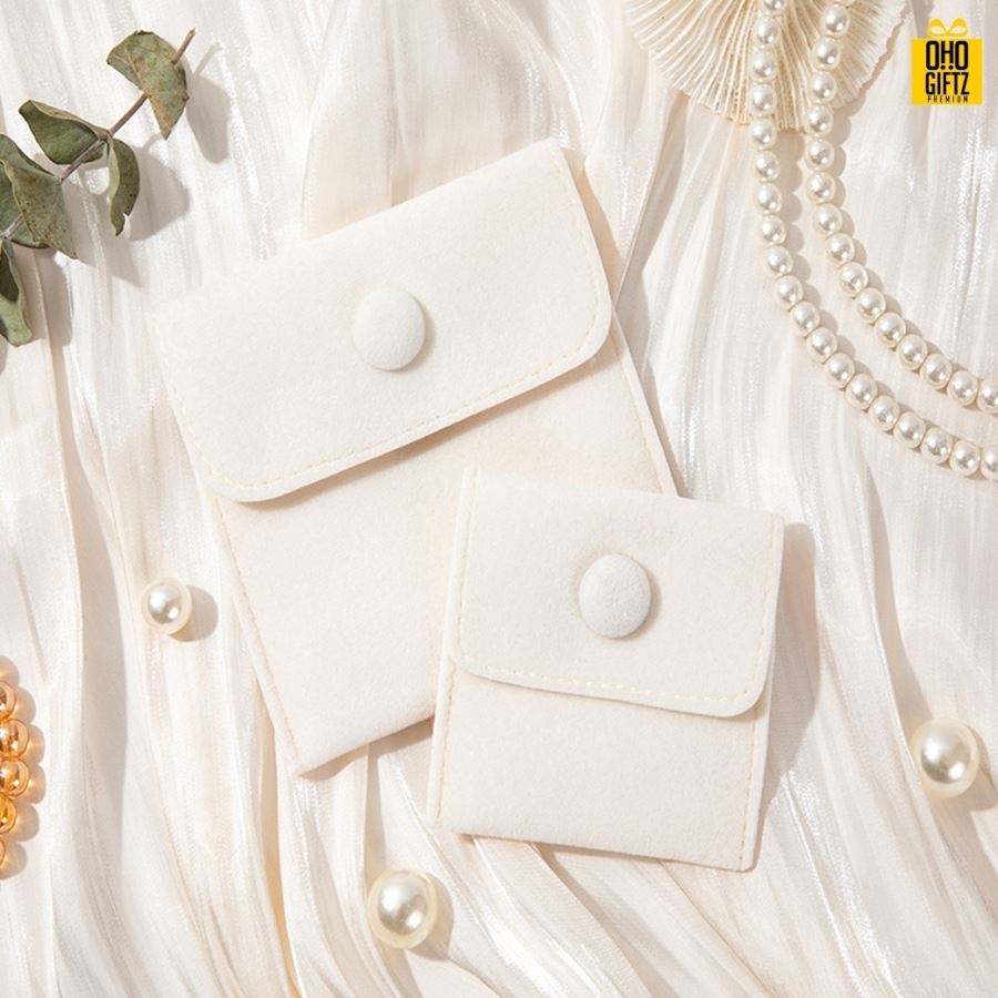 กระเป๋าผ้าสักกะหลาดเก็บเครื่องประดับ สกรีนโลโก้ ทำเป็นของพรีเมี่ยม ของชำร่วยได้