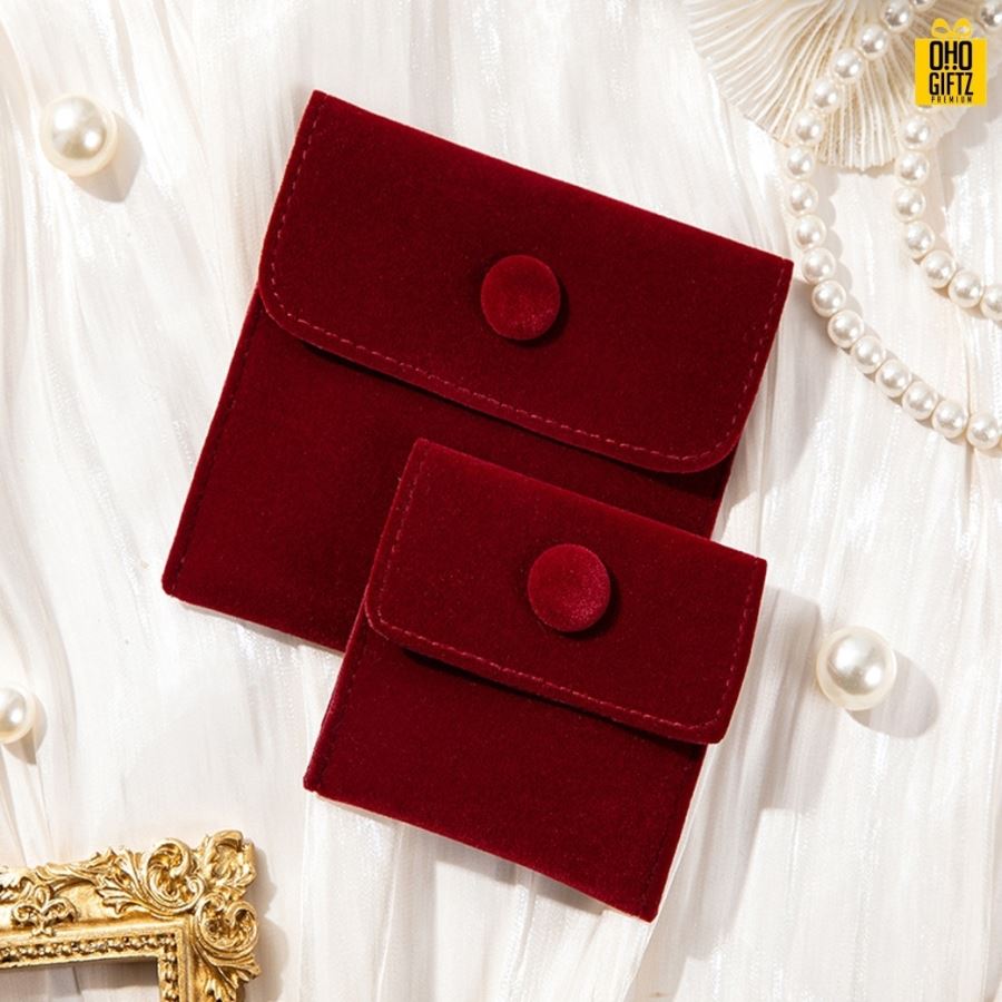 กระเป๋าผ้าสักกะหลาดเก็บเครื่องประดับ สกรีนโลโก้ ทำเป็นของพรีเมี่ยม ของชำร่วยได้