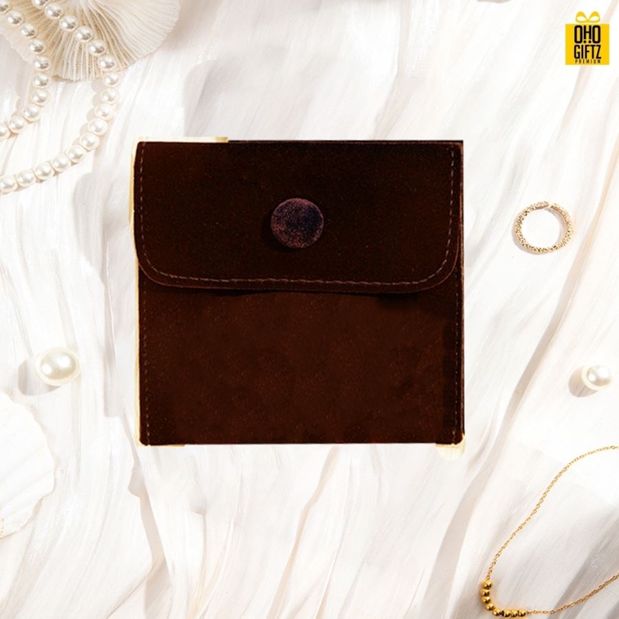 กระเป๋าผ้าสักกะหลาดเก็บเครื่องประดับ สกรีนโลโก้ ทำเป็นของพรีเมี่ยม ของชำร่วยได้