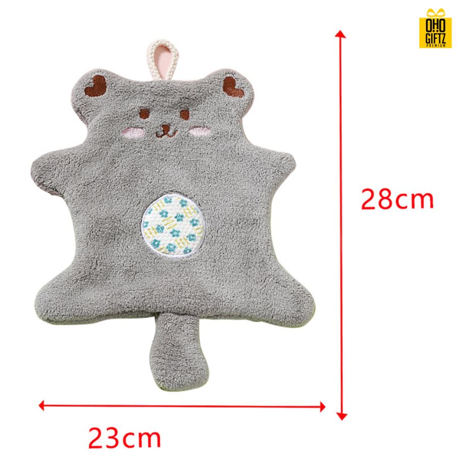 ผ้าเช็ดมือรูปหมี ปักชื่อ, ติดลาเบล ทำเป็นของพรีเมี่ยมได้