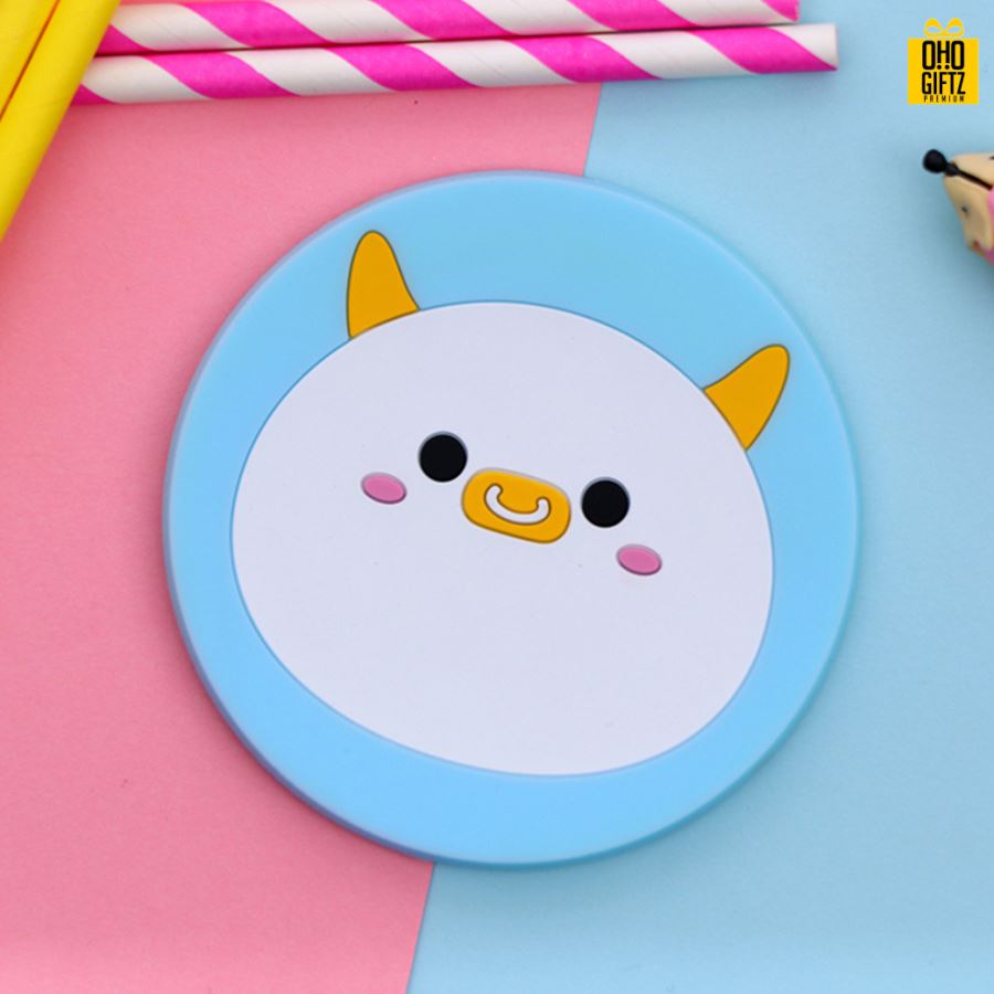 ที่รองแก้วยางหยอด ออกแบบได้ตามสั่ง สกรีนชื่อ, โลโก้, พิมพ์ภาพได้