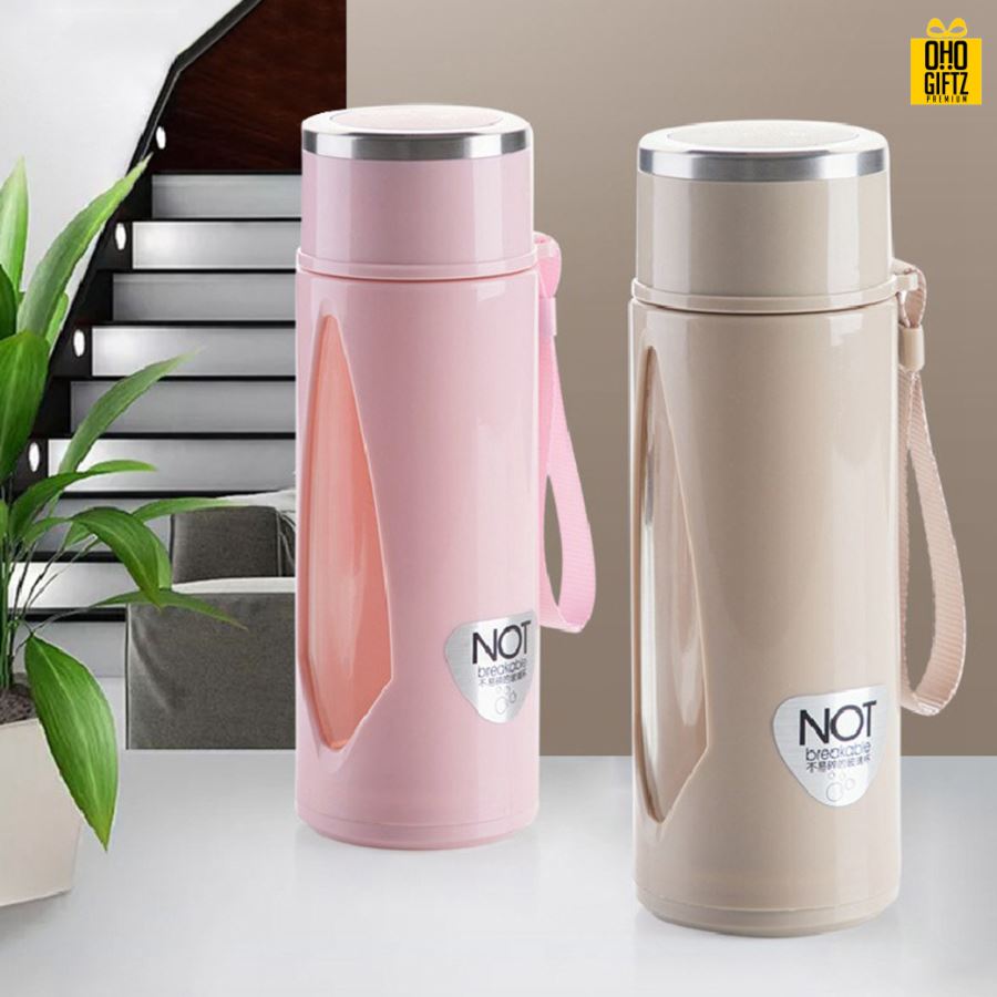 กระบอกแก้วมีหูหิ้ว สกรีนชื่อ เลเซอร์โลโก้ฟรี  ทำเป็นของพรีเมี่ยมได้