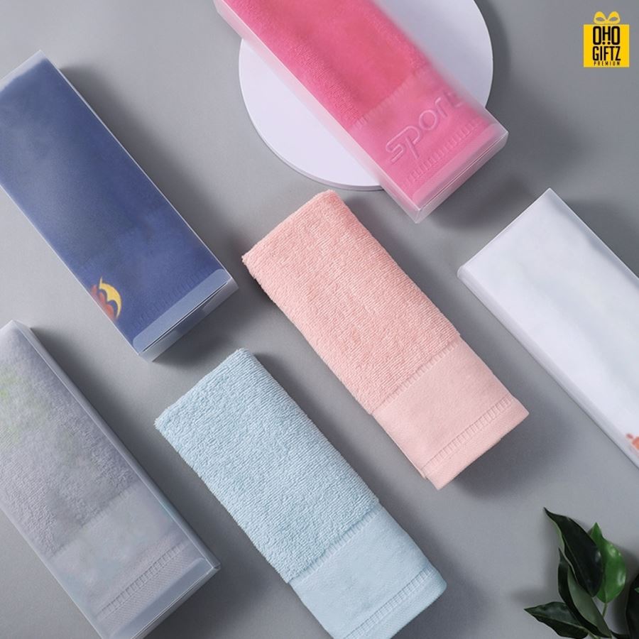 ผ้าขนหนูออกกำลังกาย ปักชื่อ, ติดลาเบล ทำเป็นของพรีเมี่ยมได้