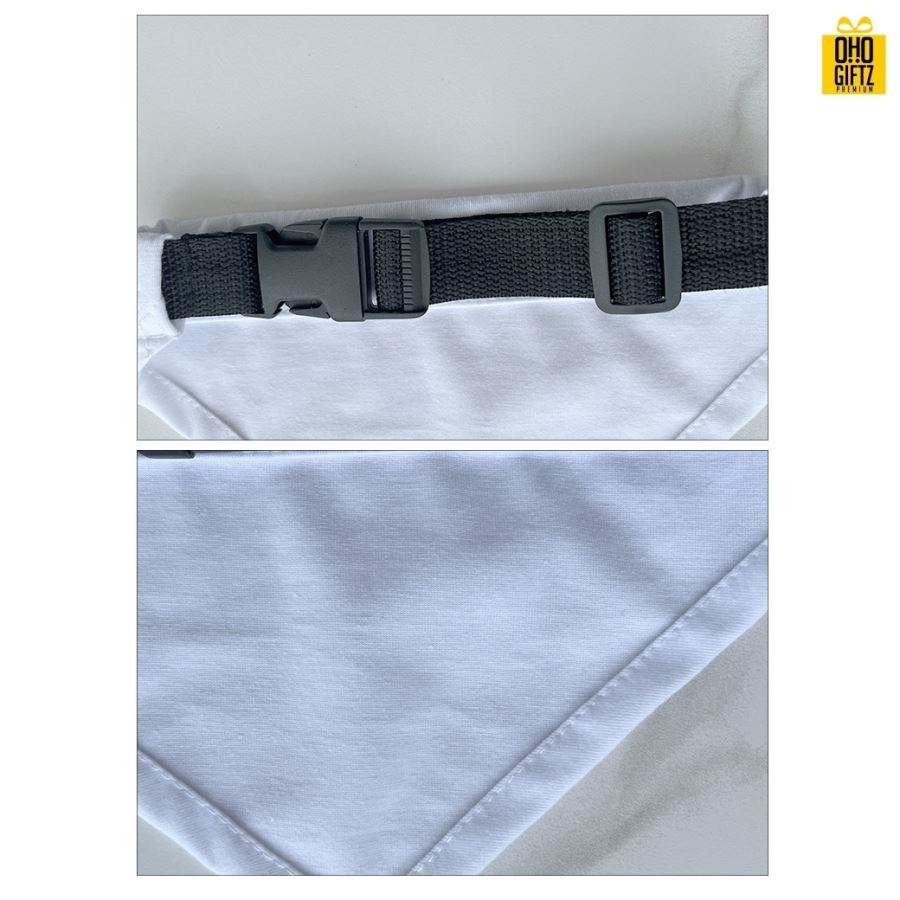 ผ้าพันคอสัตว์เลี้ยง พิมพ์ลายได้ไม่จำกัดสี สกรีนชื่อ,โลโก้ 