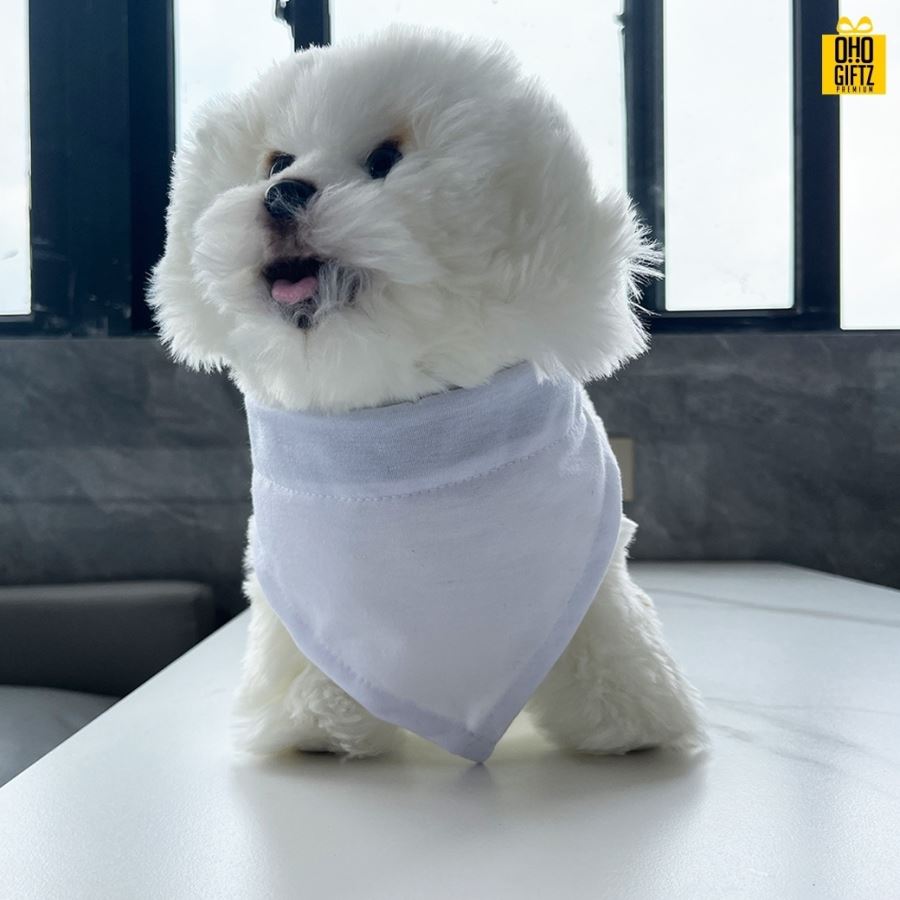 ผ้าพันคอสัตว์เลี้ยง พิมพ์ลายได้ไม่จำกัดสี สกรีนชื่อ,โลโก้ 