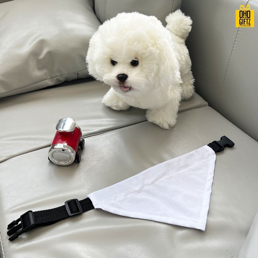 ผ้าพันคอสัตว์เลี้ยง พิมพ์ลายได้ไม่จำกัดสี สกรีนชื่อ,โลโก้ 