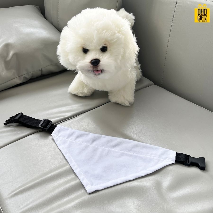 ผ้าพันคอสัตว์เลี้ยง พิมพ์ลายได้ไม่จำกัดสี สกรีนชื่อ,โลโก้ 