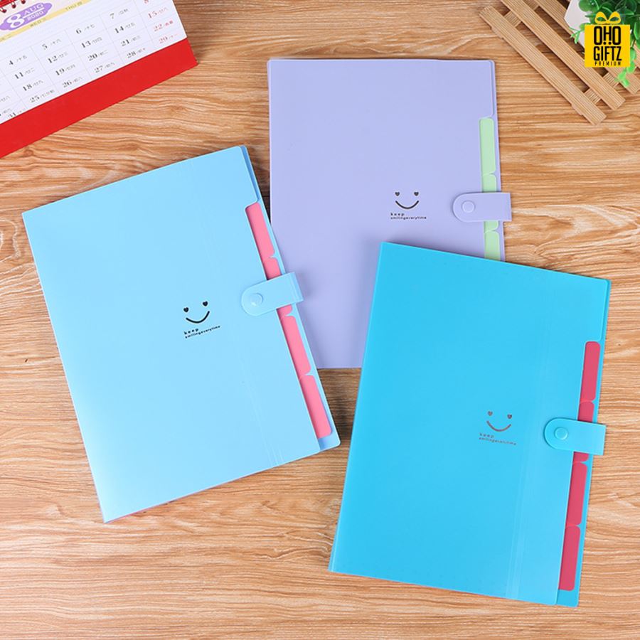 กระเป๋าแฟ้ม5ช่อง ขนาดA4 สกรีนโลโก้ ทำเป็นของพรีเมี่ยม ของชำร่วยได้