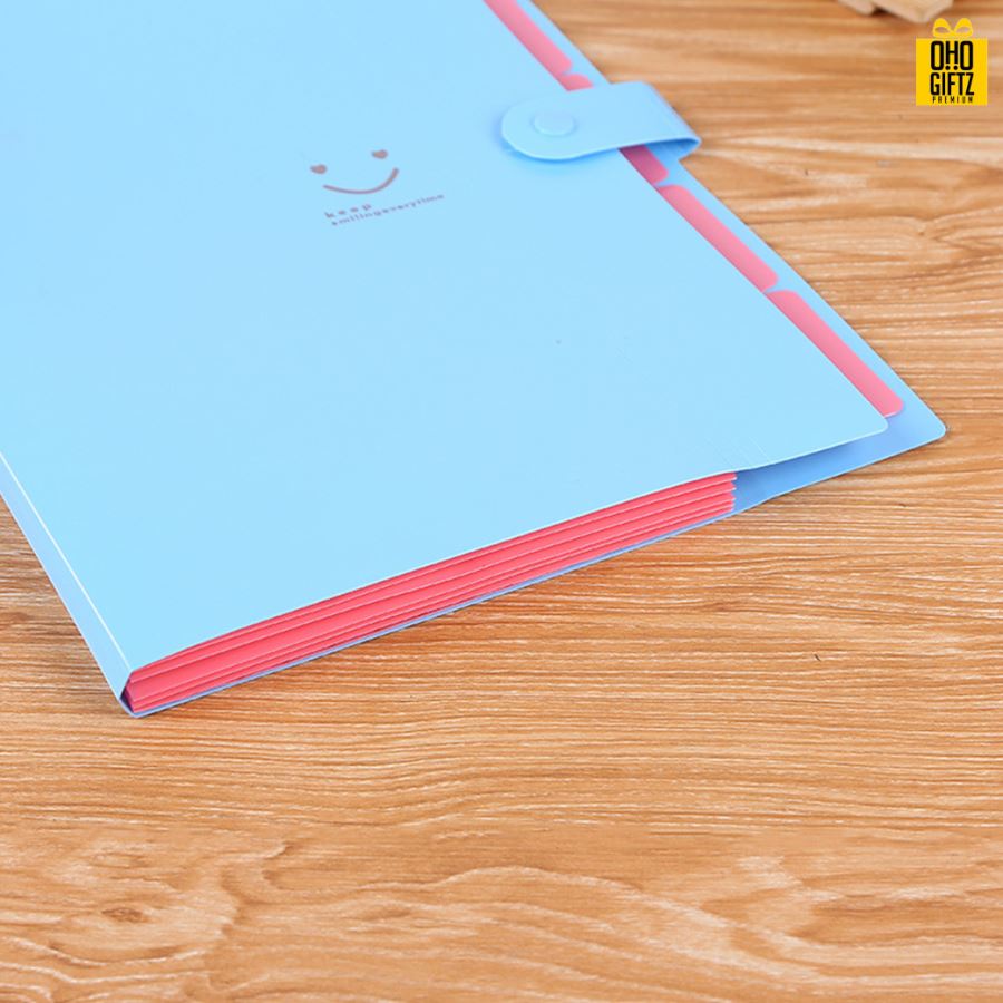 กระเป๋าแฟ้ม5ช่อง ขนาดA4 สกรีนโลโก้ ทำเป็นของพรีเมี่ยม ของชำร่วยได้