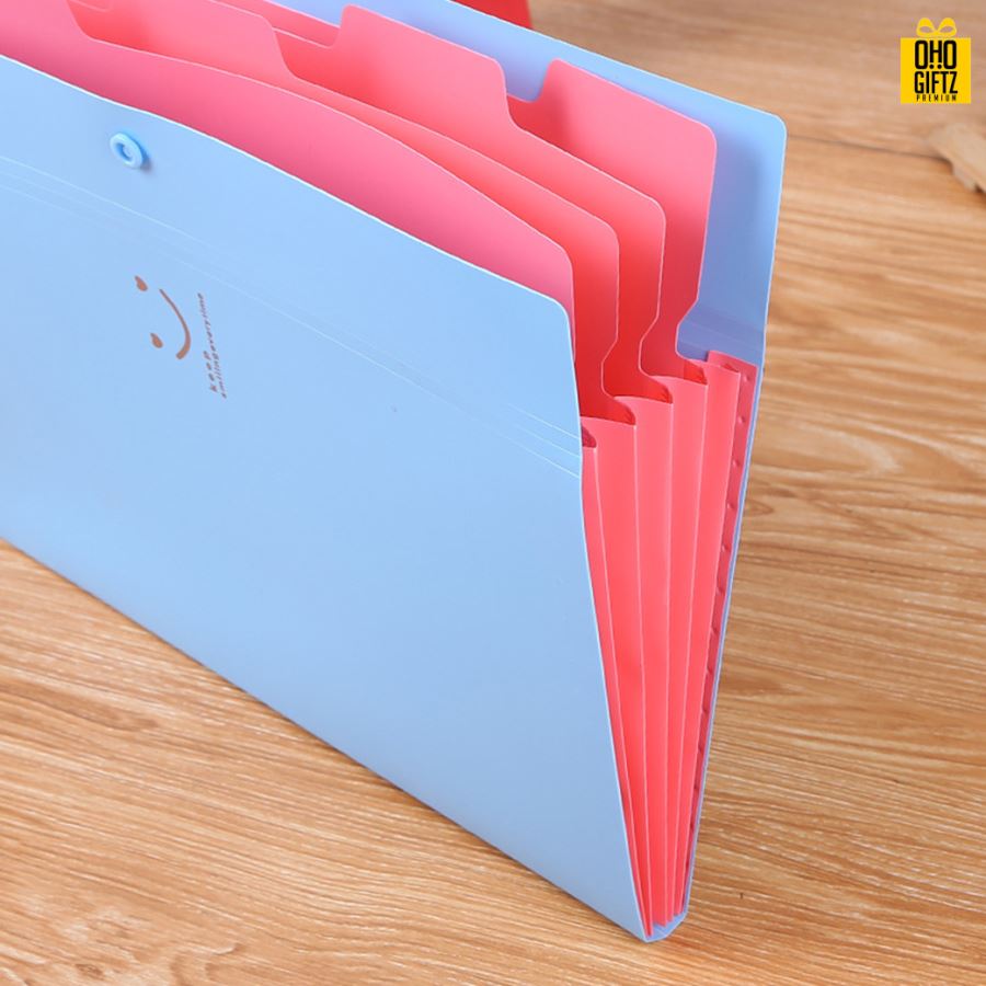 กระเป๋าแฟ้ม5ช่อง ขนาดA4 สกรีนโลโก้ ทำเป็นของพรีเมี่ยม ของชำร่วยได้