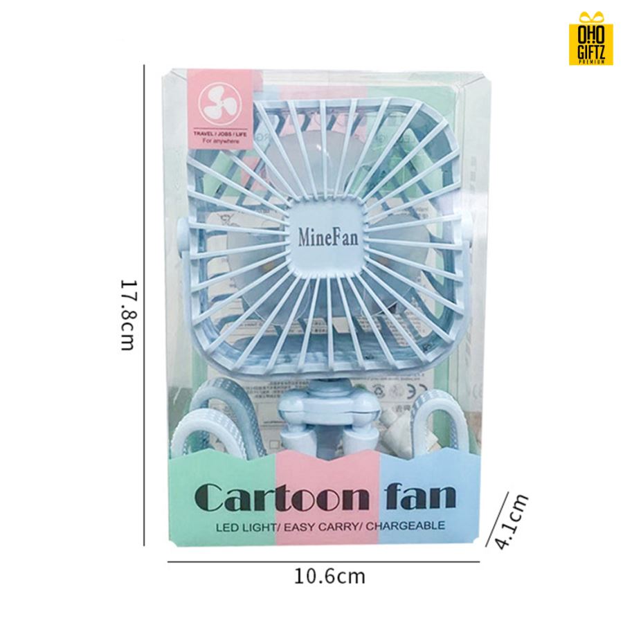 พัดลมดัดขาได้360องศา สกรีนโลโก้ ทำเป็นของพรีเมี่ยม