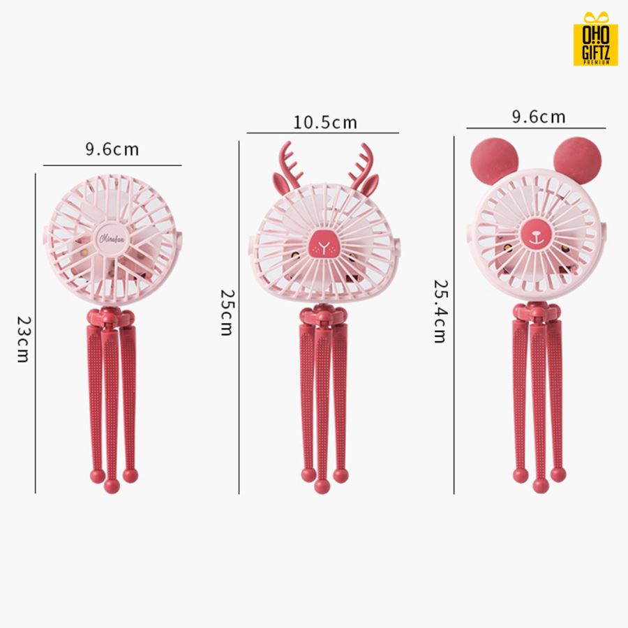 พัดลมดัดขาได้360องศา สกรีนโลโก้ ทำเป็นของพรีเมี่ยม