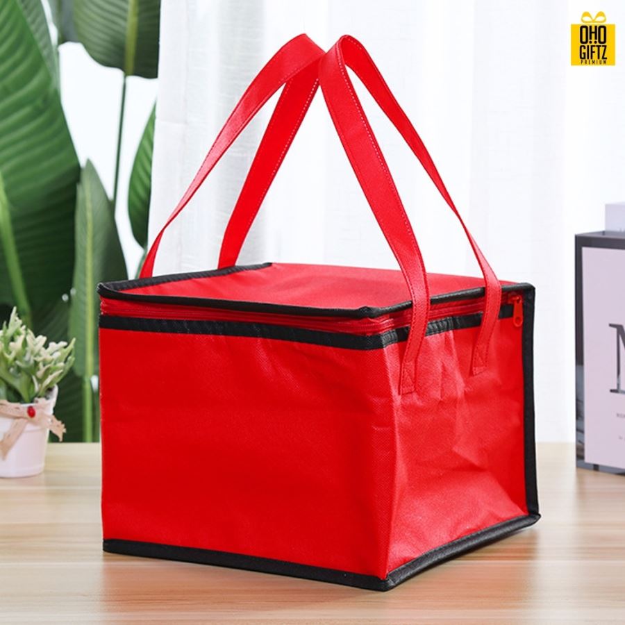 กระเป๋าเก็บอุณหภูมิผ้าออกซ์ฟอร์ด สกรีนโลโก้  ทำเป็นของพรีเมี่ยม