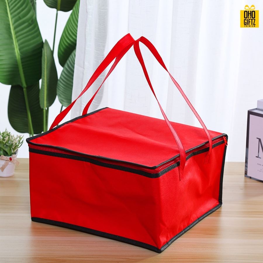 กระเป๋าเก็บอุณหภูมิผ้าออกซ์ฟอร์ด สกรีนโลโก้  ทำเป็นของพรีเมี่ยม