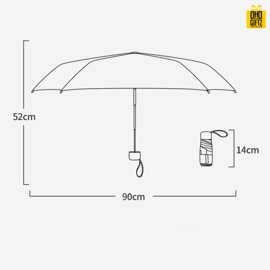 ร่มพับ Mini สกรีนโลโก้ ทำเป็นสินค้าพรีเมี่ยม ของชำร่วย
