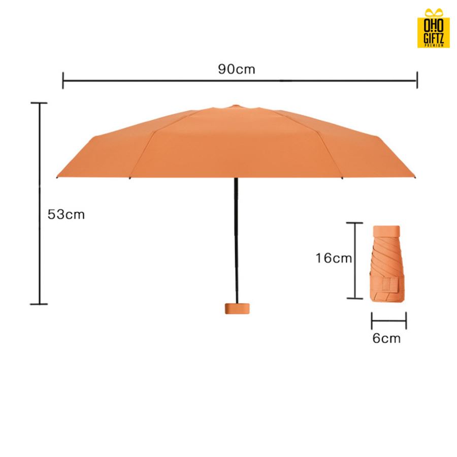 ร่มพับพร้อมกระเป๋า สกรีนโลโก้ ทำเป็นสินค้าพรีเมี่ยม ของชำร่วย
