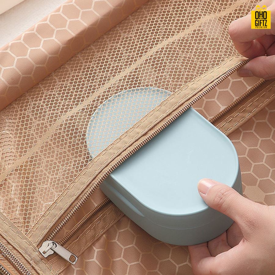 กล่องใส่สบู่พลาสติก สกรีนโลโก้ ทำเป็นของพรีเมี่ยมได้