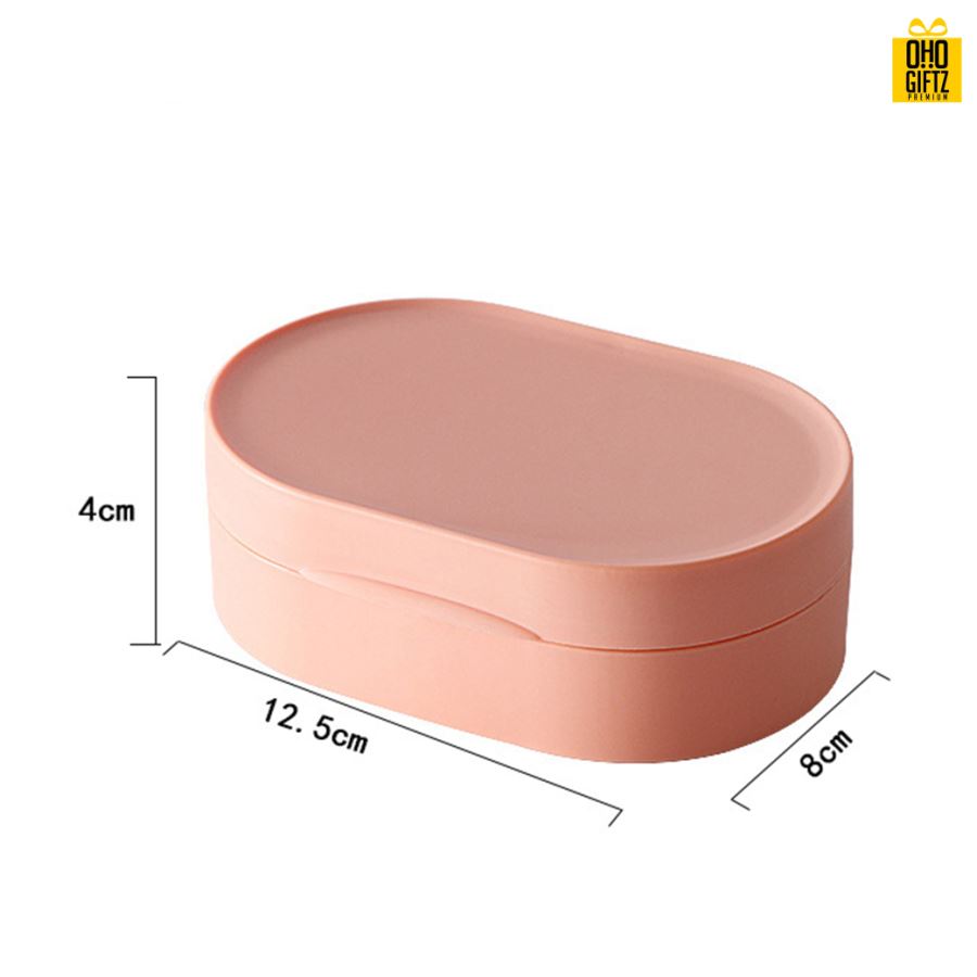 กล่องใส่สบู่พลาสติก สกรีนโลโก้ ทำเป็นของพรีเมี่ยมได้