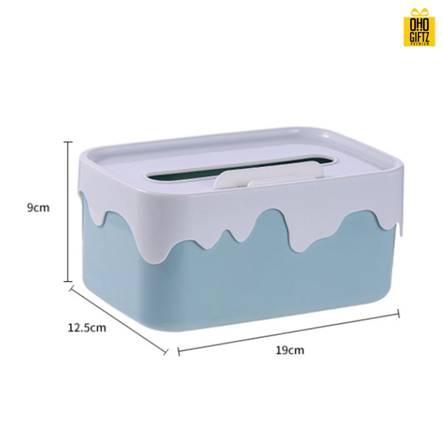 กล่องเก็บกระดาษทิชชู่ สกรีนโลโก้ ทำเป็นของพรีเมี่ยม ของชำร่วยได้