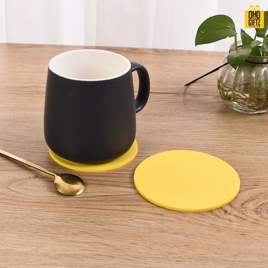 ที่รองแก้วยางกันลื่น สกรีนชื่อ, โลโก้, พิมพ์ภาพได้