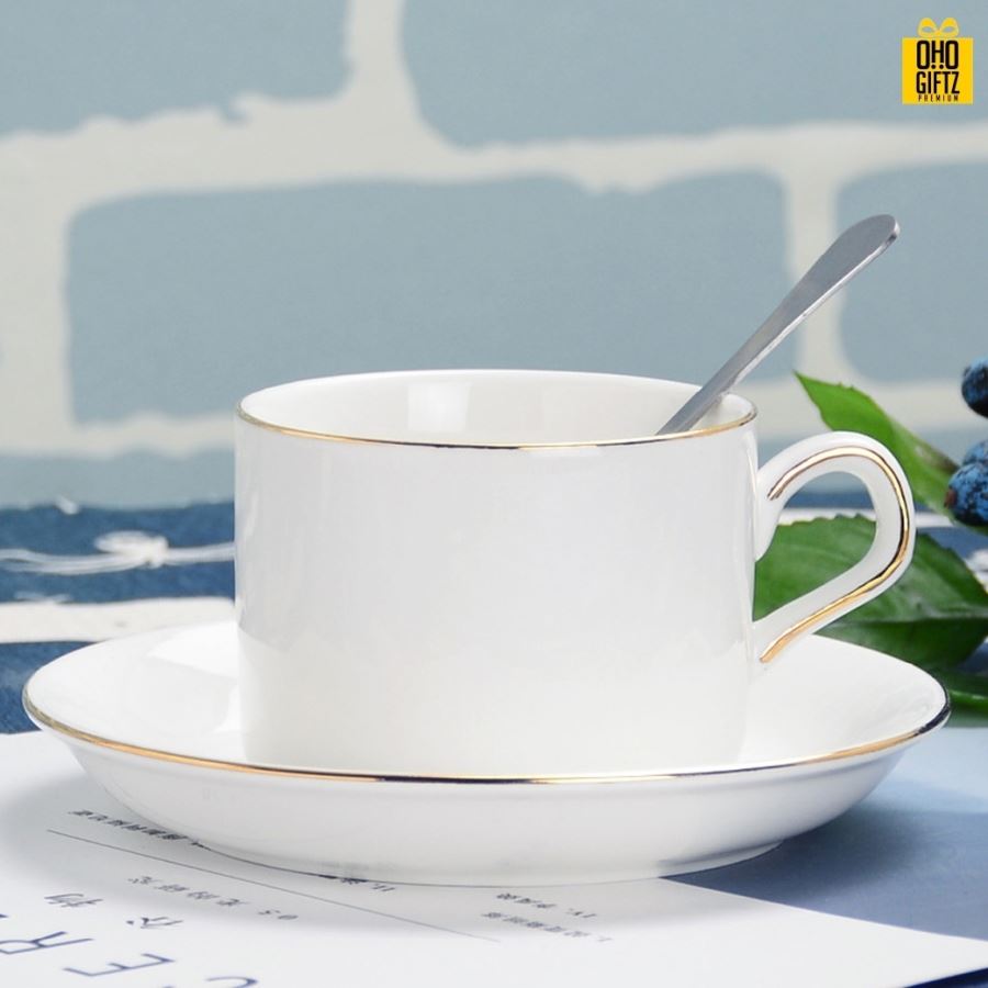 ถ้วยกาแฟเซรามิก สกรีนชื่อ สกรีนโลโก้ ทำเป็นของพรีเมี่ยมได้