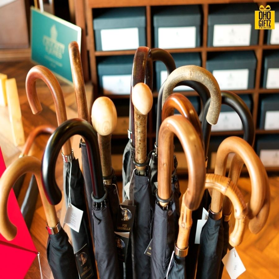 ร่มวินเทจ 8 ก้าน สกรีนโลโก้ ทำเป็นสินค้าพรีเมี่ยม ของชำร่วย