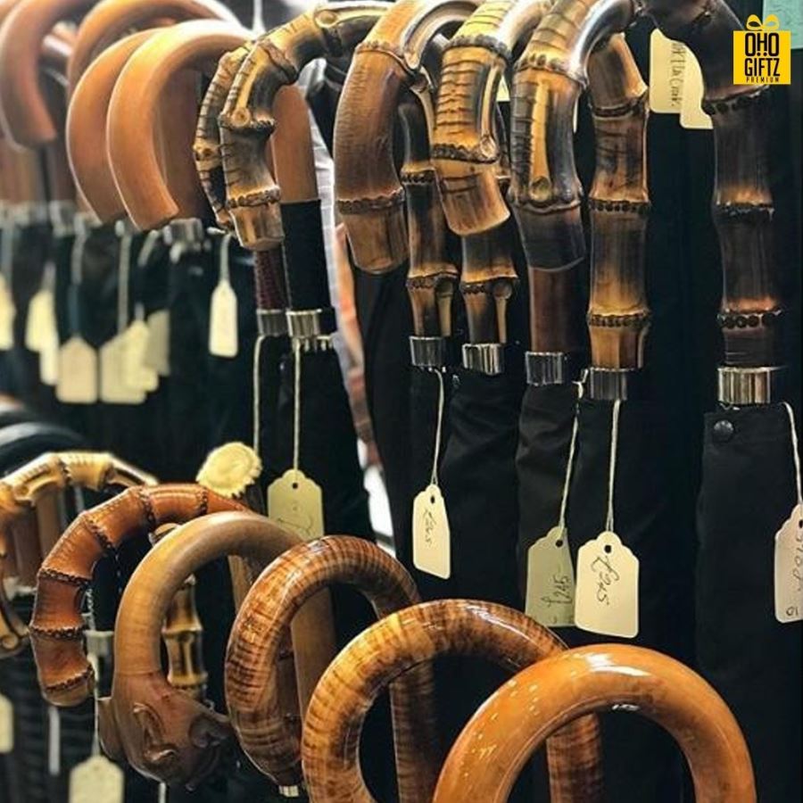 ร่มวินเทจ 8 ก้าน สกรีนโลโก้ ทำเป็นสินค้าพรีเมี่ยม ของชำร่วย