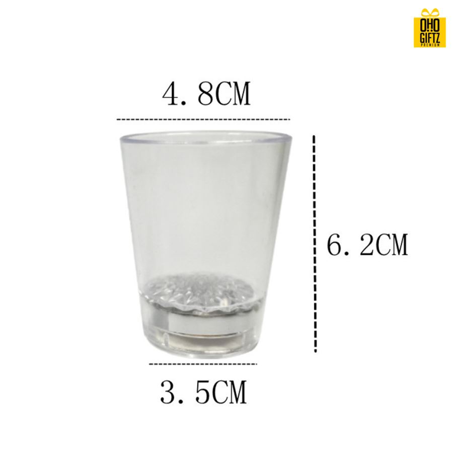 แก้วช็อตมีไฟ LED  สกรีนโลโก้ สกรีนชื่อร้าน ทำเป็นของพรีเมี่ยมได้