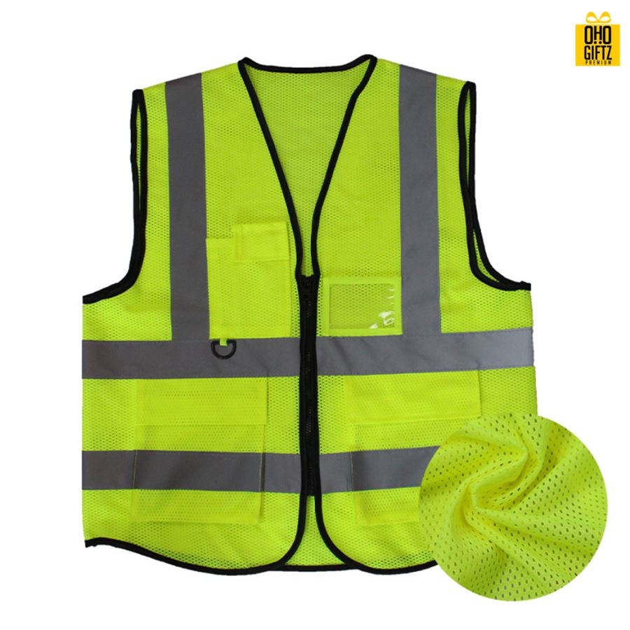 เสื้อกักสะท้อนแสง สกรีนโลโก้ ทำเป็นของพรีเมี่ยมได้