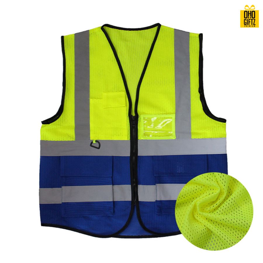 เสื้อกักสะท้อนแสง สกรีนโลโก้ ทำเป็นของพรีเมี่ยมได้