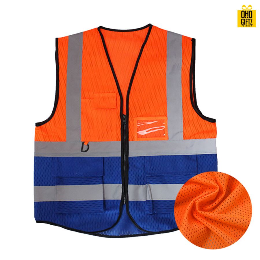 เสื้อกักสะท้อนแสง สกรีนโลโก้ ทำเป็นของพรีเมี่ยมได้