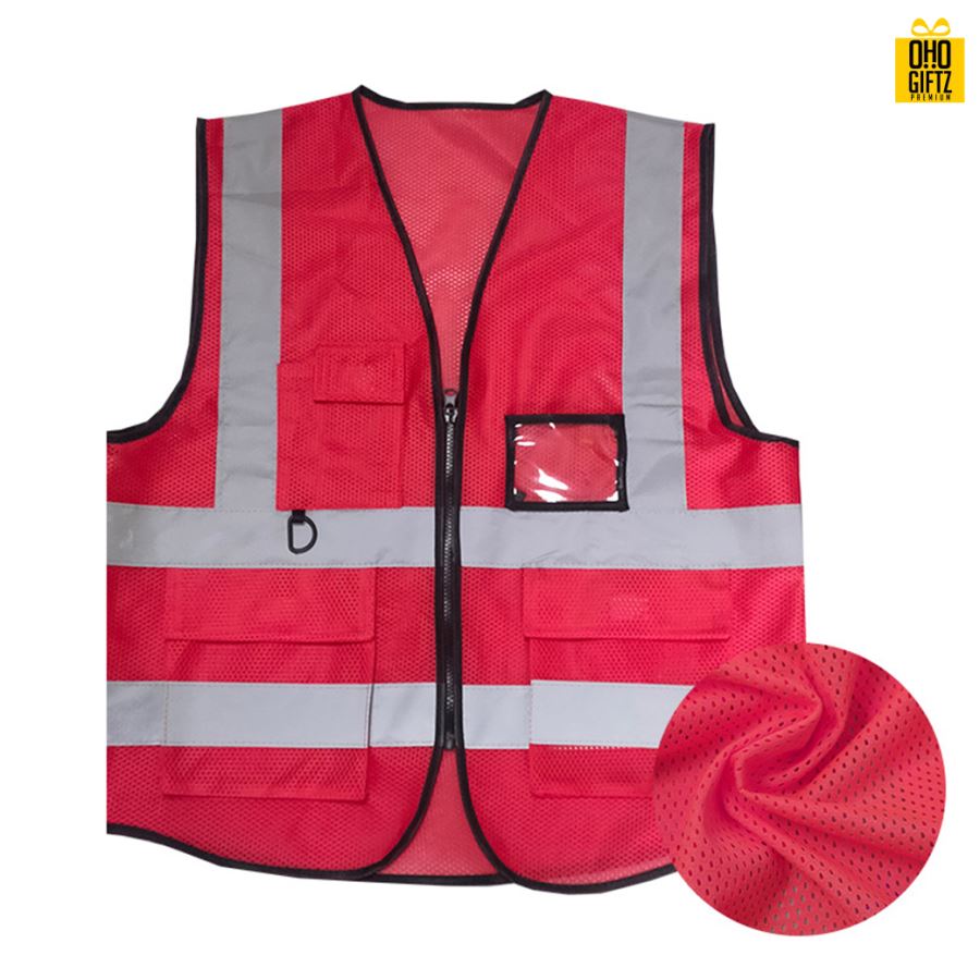 เสื้อกักสะท้อนแสง สกรีนโลโก้ ทำเป็นของพรีเมี่ยมได้