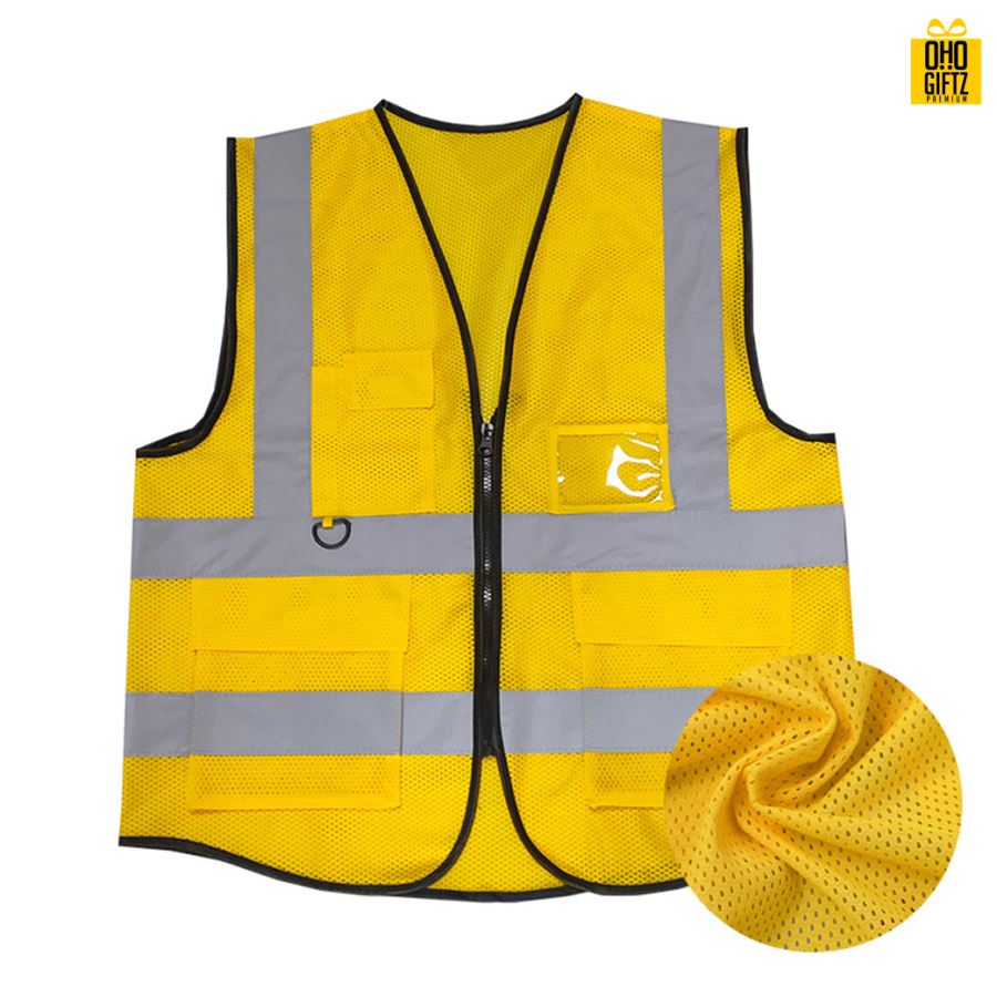 เสื้อกักสะท้อนแสง สกรีนโลโก้ ทำเป็นของพรีเมี่ยมได้