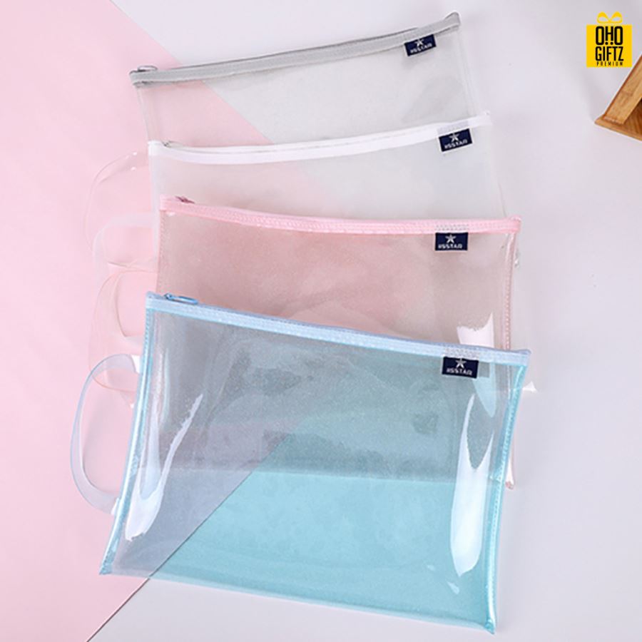 กระเป๋าเครื่องเขียน สกรีนโลโก้ ทำเป็นของพรีเมี่ยม ของชำร่วย