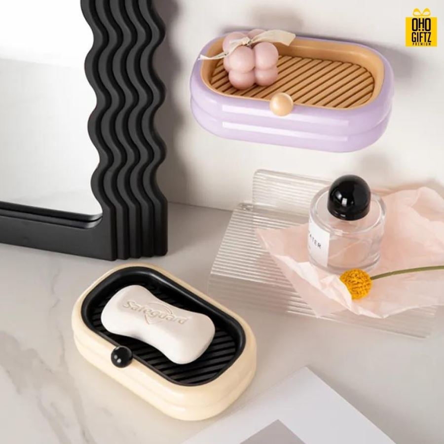 กล่องใส่สบู่ สกรีนโลโก้ ทำเป็นของพรีเมี่ยมได้