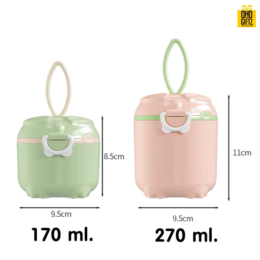 กล่องใส่นมผง สกรีนชื่อ สกรีนโลโก้ทำเป็นของพรีเมี่ยมได้