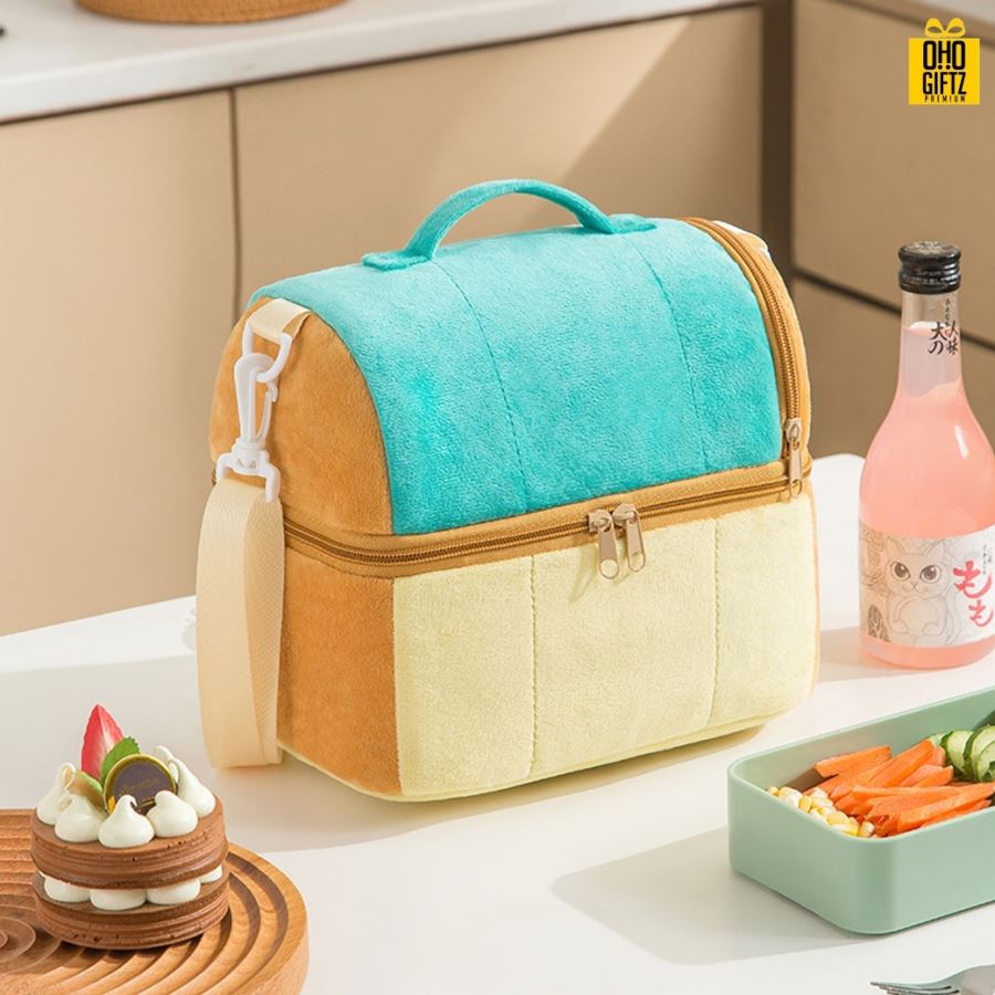 กระเป๋าเก็บอุณหภูมิทรงขนมปัง สกรีนโลโก้  ทำเป็นของพรีเมี่ยม