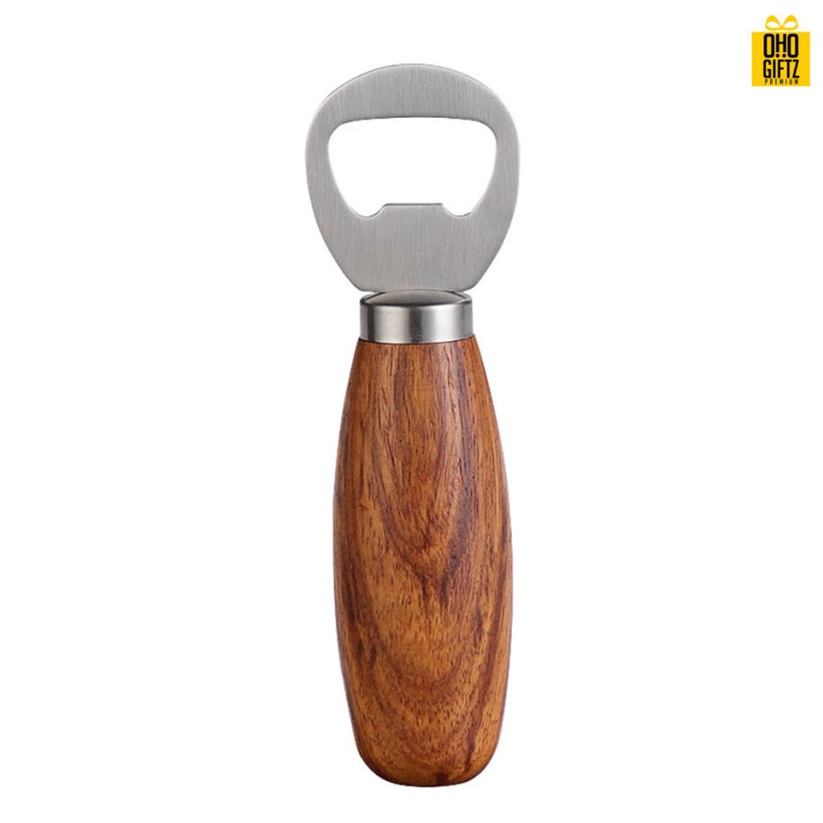 ที่เปิดขวดด้ามไม้ สกรีนโลโก้  ทำเป็นของพรีเมี่ยม