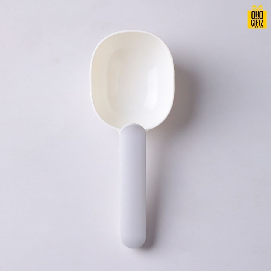 ช้อนตักอาหารสัตว์เลี้ยงพลาสติก สกรีนโลโก้ ทำเป็นของพรีเมี่ยม