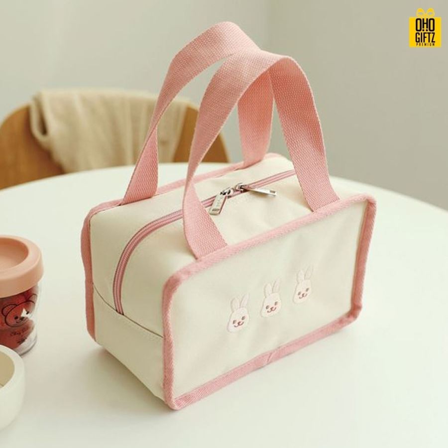 กระเป๋าเก็บกล่องอาหาร สกรีนโลโก้  ทำเป็นของพรีเมี่ยม