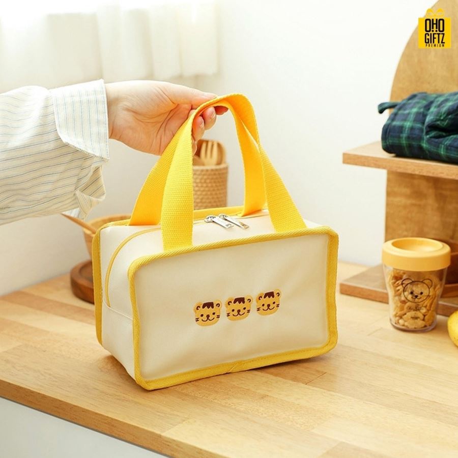 กระเป๋าเก็บกล่องอาหาร สกรีนโลโก้  ทำเป็นของพรีเมี่ยม